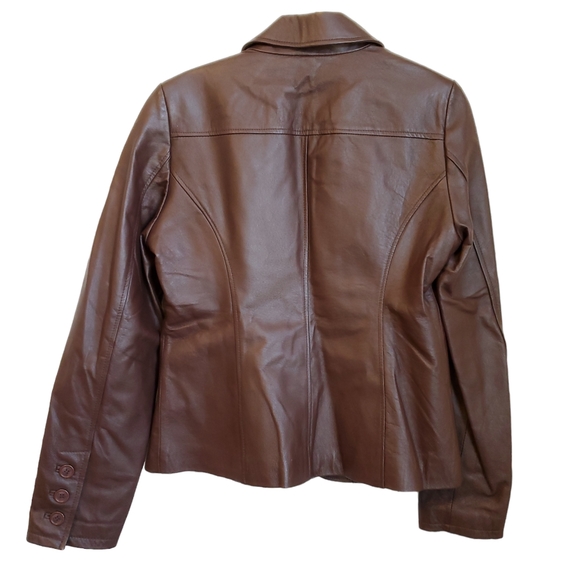 Vintage Leather Guess Brown Jacket - Picture 10 of 16
